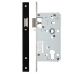 Matt Black Antimicrobial Eco-Friendly Heavy Duty Architectural DIN Euro Night Latch Case (DDA)