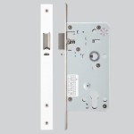 Matt White Antimicrobial Eco-Friendly Heavy Duty Architectural DIN Euro Night Latch Case (DDA)