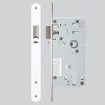 Matt White Antimicrobial Eco-Friendly Heavy Duty Architectural DIN Euro Night Latch Case (DDA)