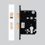 Matt White Antimicrobial Eco-Friendly Heavy Duty Euro Sash Lock Case