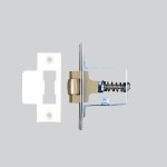 45mm case depth roller latch - Eco 3 Self-Sanitising Antimicrobial Matt White