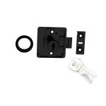 Universal cylinder cupboard lock to differ - Eco 3 Self-Sanitising Antimicrobial Matt Black