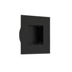 Matt Black Antimicrobial Eco-Friendly Square Flush Pull Handles for Cupboard and Wardrobe doors