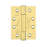 Anti-tarnish Brass Extremely Heavy Duty Grade 14 Concealed Knuckle Hinges 102mm x 76mm x 3mm – Square corners