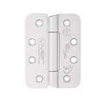 Satin Stainless Steel Extremely Heavy Duty Grade 14 Concealed Knuckle Hinges 102mm x 76mm x 3mm – Anti-ligature