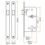 Matt White Antimicrobial Eco-Friendly Heavy Duty Architectural DIN Latch Case (DDA)