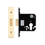 Anti-tarnish Brass Heavy Duty Euro Deadlock Case