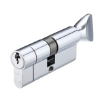 Polished Chrome Plate Euro Profile Key & Thumb Turn Cylinders (K&T) – Master Keyed