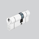 Matt White Antimicrobial Eco-Friendly Offset Double Euro Profile Cylinders (OK&K) – Master Keyed