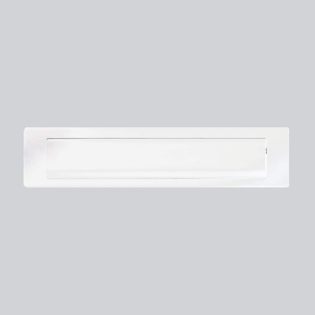 Matt White Antimicrobial Eco-Friendly Letterplate - 340 x 75mm