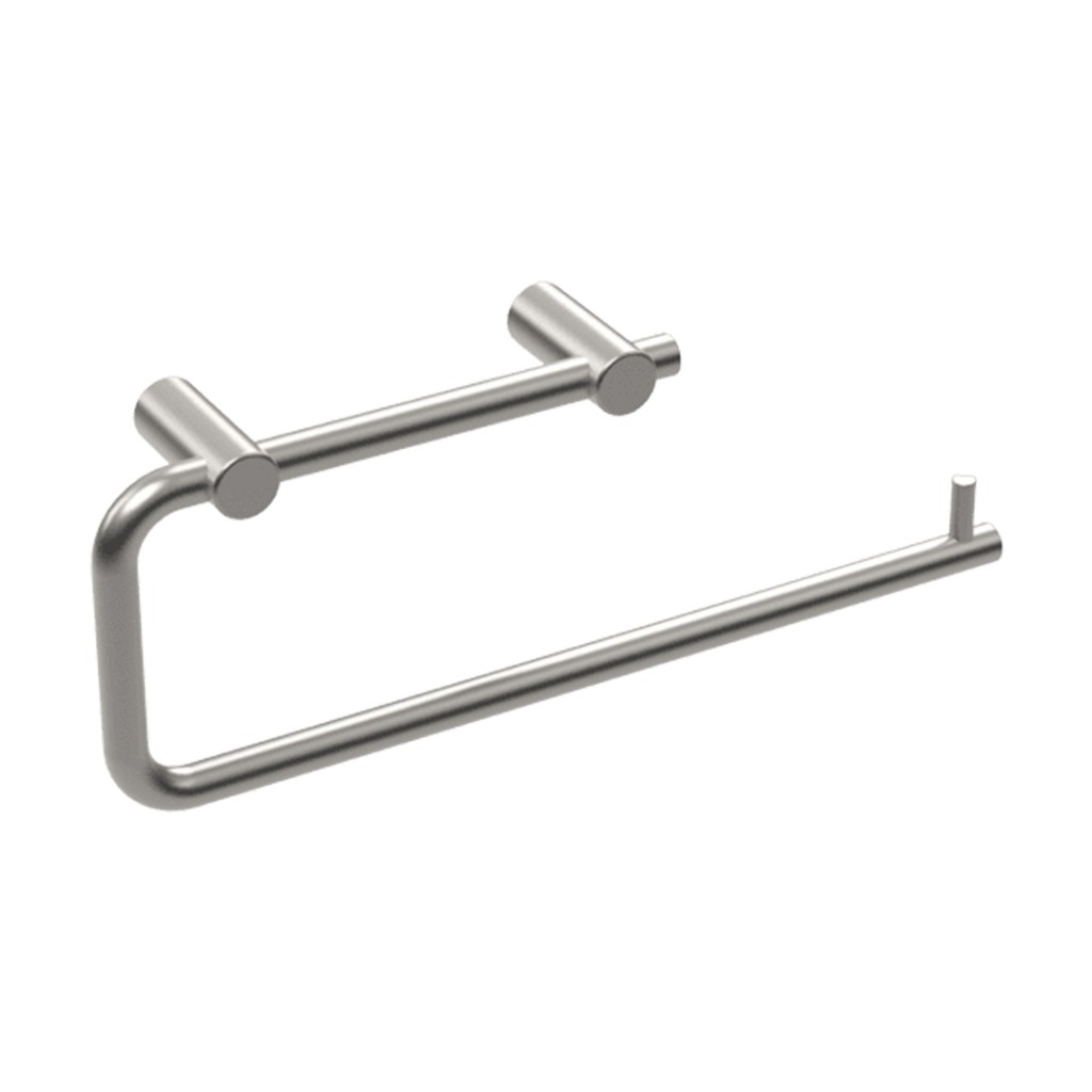 Double Toilet and Kitchen Roll Holder Secret Face Fixing  – Antimicrobial Satin Stainless Steel