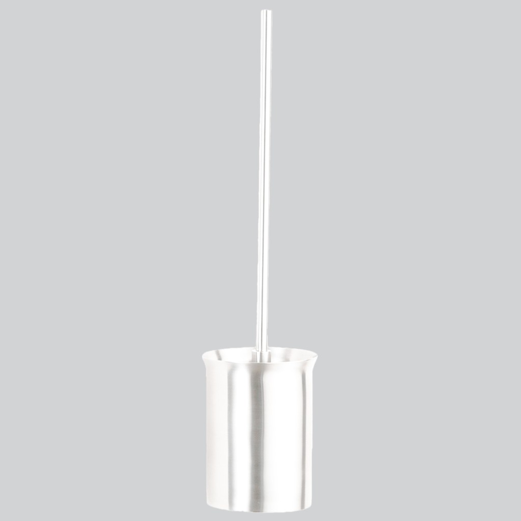 Matt White Antimicrobial Eco-Friendly Toilet Brush Holder 