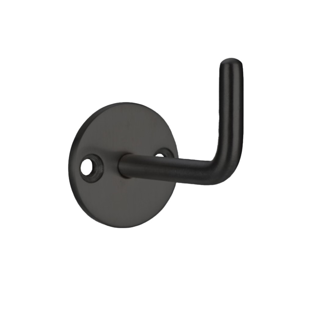 Matt Black Antimicrobial Eco-Friendly Circular Single Robe Hook