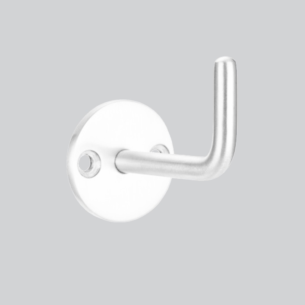 Matt White Antimicrobial Eco-Friendly Circular Single Robe Hook