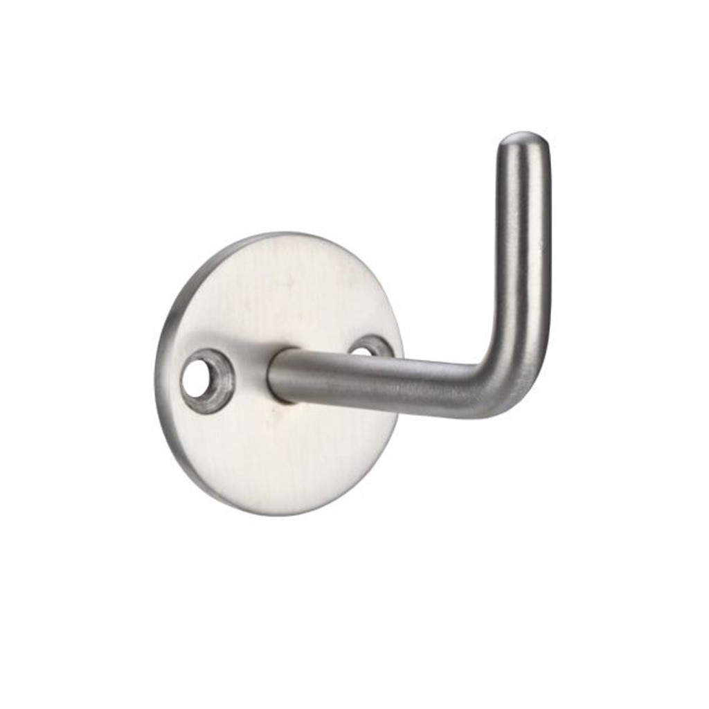 Satin Stainless Steel Antimicrobial Circular Single Robe Hook