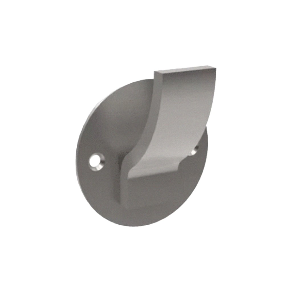 Satin Stainless Steel Antimicrobial “Discus” Coat Hook 