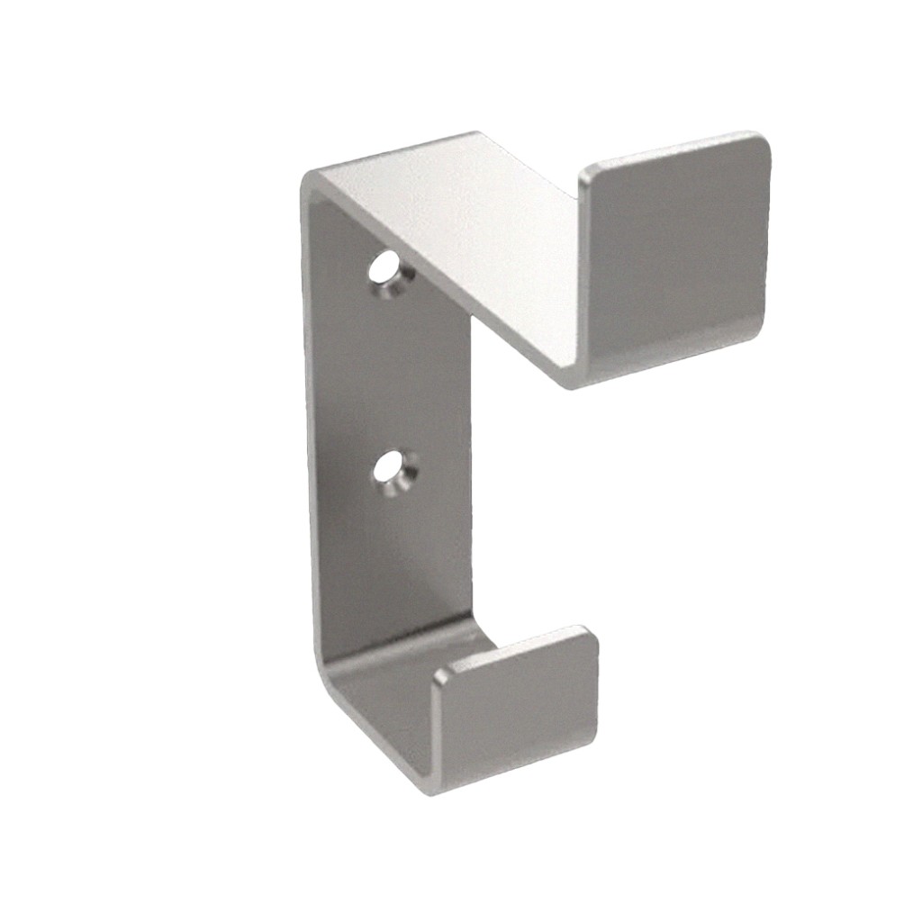 Satin Stainless Steel Antimicrobial Hat & Coat Hook