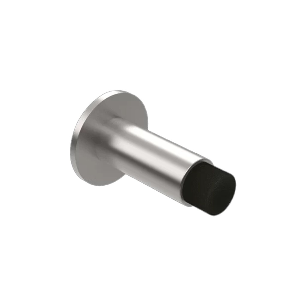 Satin Stainless Steel Antimicrobial Concealed Face Fixing 80mm Projection Door Stop