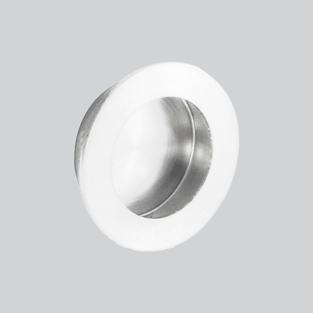 Matt White Antimicrobial Eco-Friendly Circular Flush Handle 78mm Ø