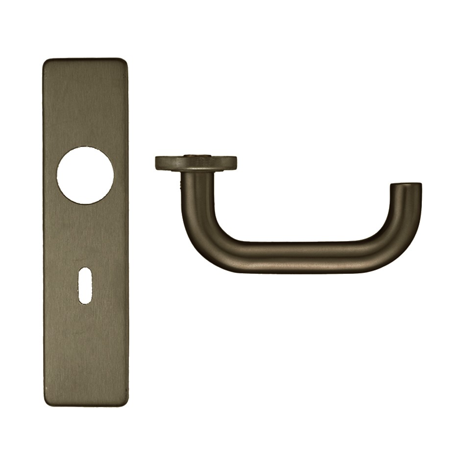 Adonic Matt Bronze Traditional Lever Lock Furniture