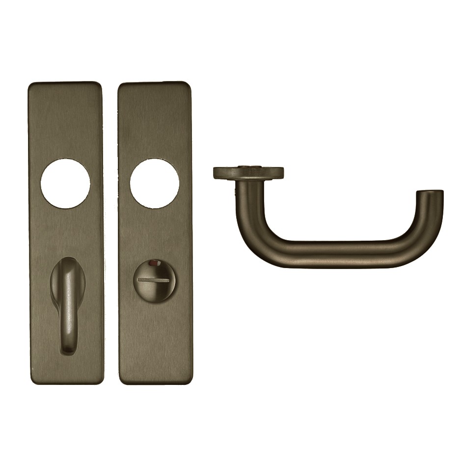 Satin Stainless Steel Bathroom Lever Furniture with Emergency External Release