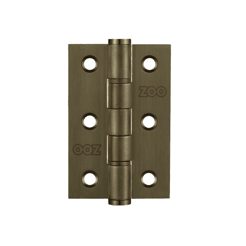 Adonic Matt Bronze Washered Hinges 76mm x 50mm x 2mm