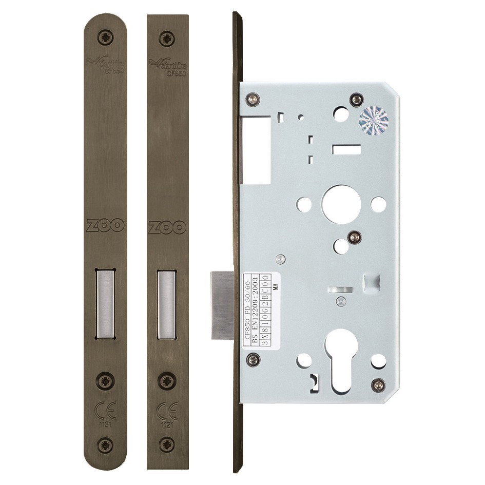 Adonic Matt Bronze Heavy Duty Architectural DIN Euro Deadlock Case (DDA)