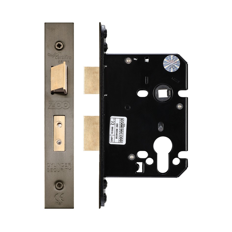 Adonic Matt Bronze Heavy Duty Euro Sash Lock Case