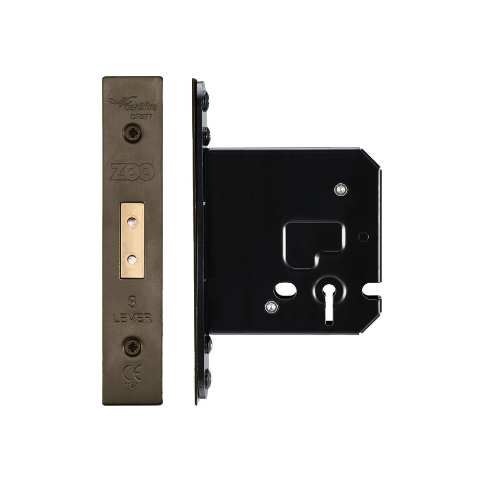 Medium Duty Three Lever Deadlock – Adonic Matt Bronze