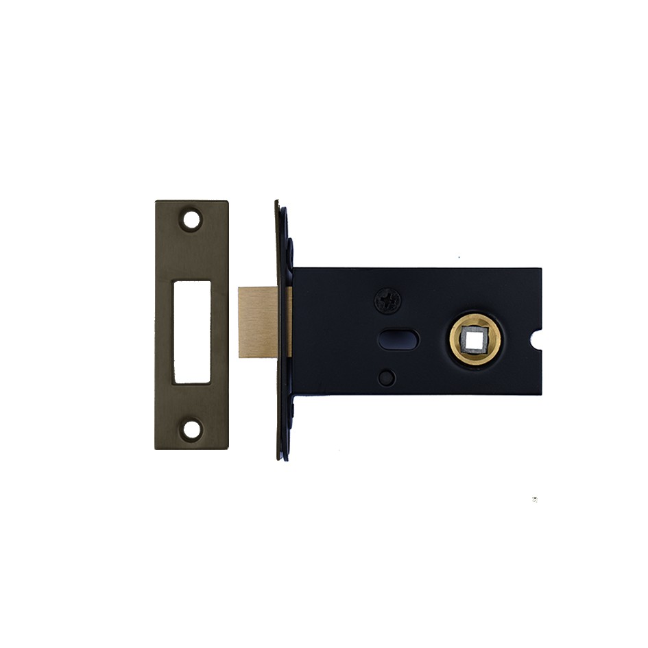 Adonic Matt Bronze Cubicle Bathroom Deadbolt