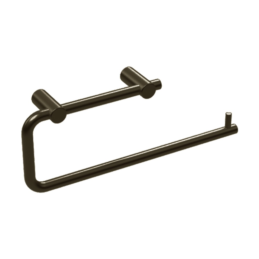 Adonic Matt Bronze Double Toilet and Kitchen Roll Holder Secret Face Fixing 