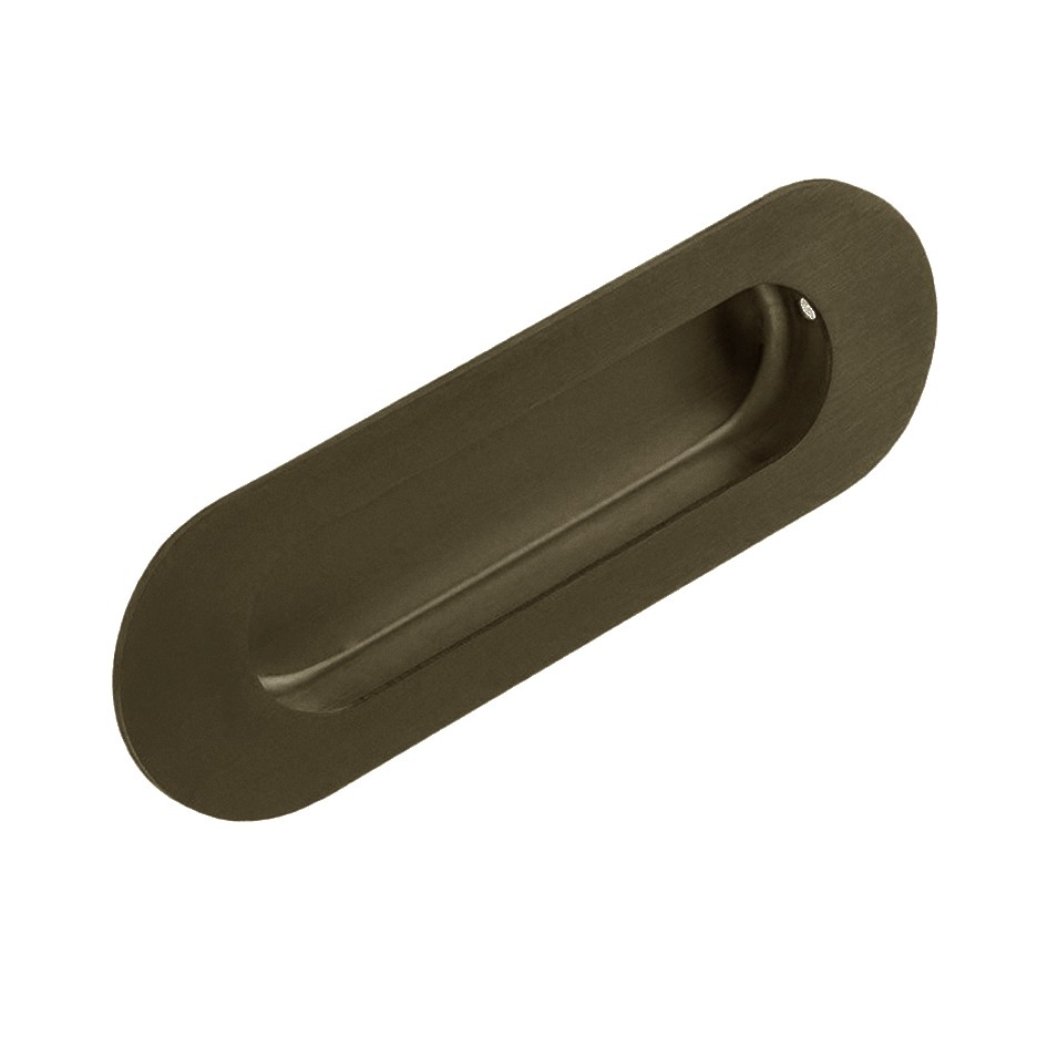 Adonic Matt Bronze Radius Flush Pull 120 x 40mm