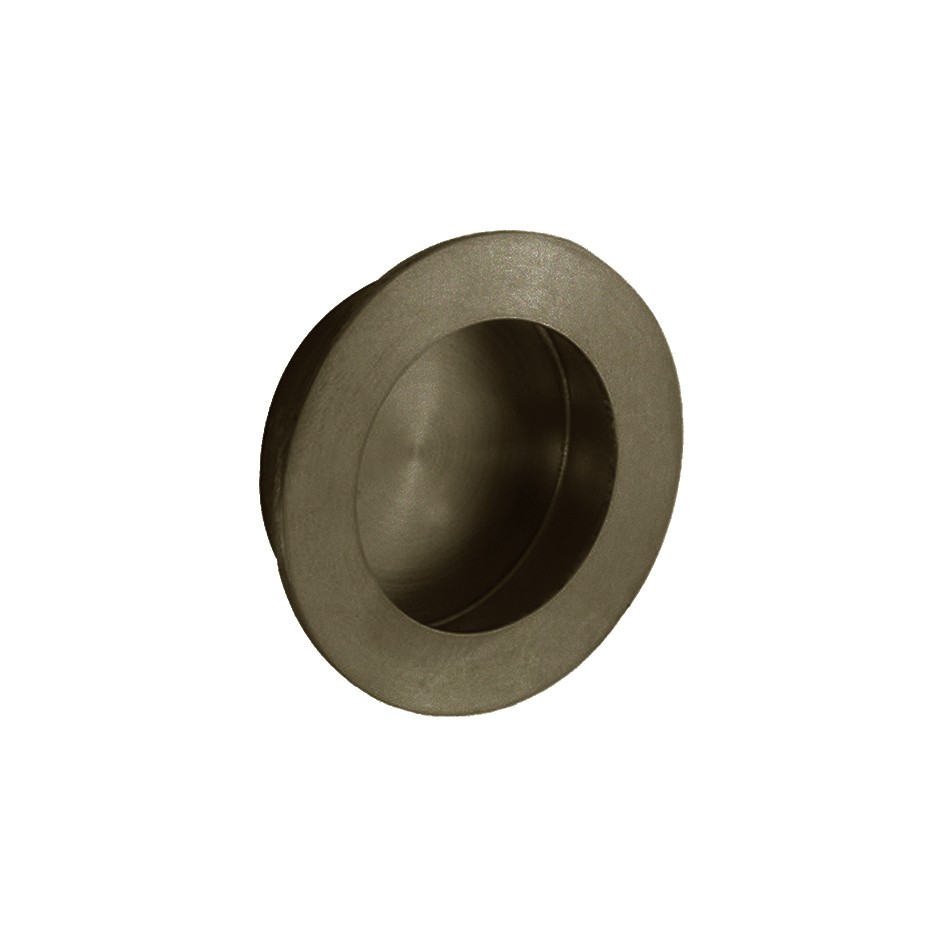 Adonic Matt Bronze Circular Flush Pull 48mm Ø