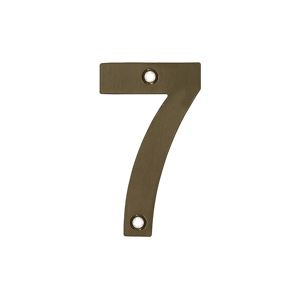 Adonic Matt Bronze Numeral 7 - Available in 50mm, 75mm & 100mm