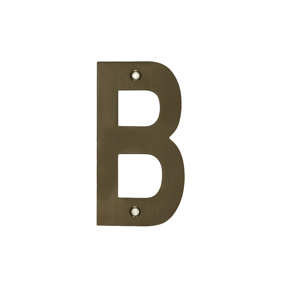 Adonic Matt Bronze Letter B - Available in 75mm & 100mm