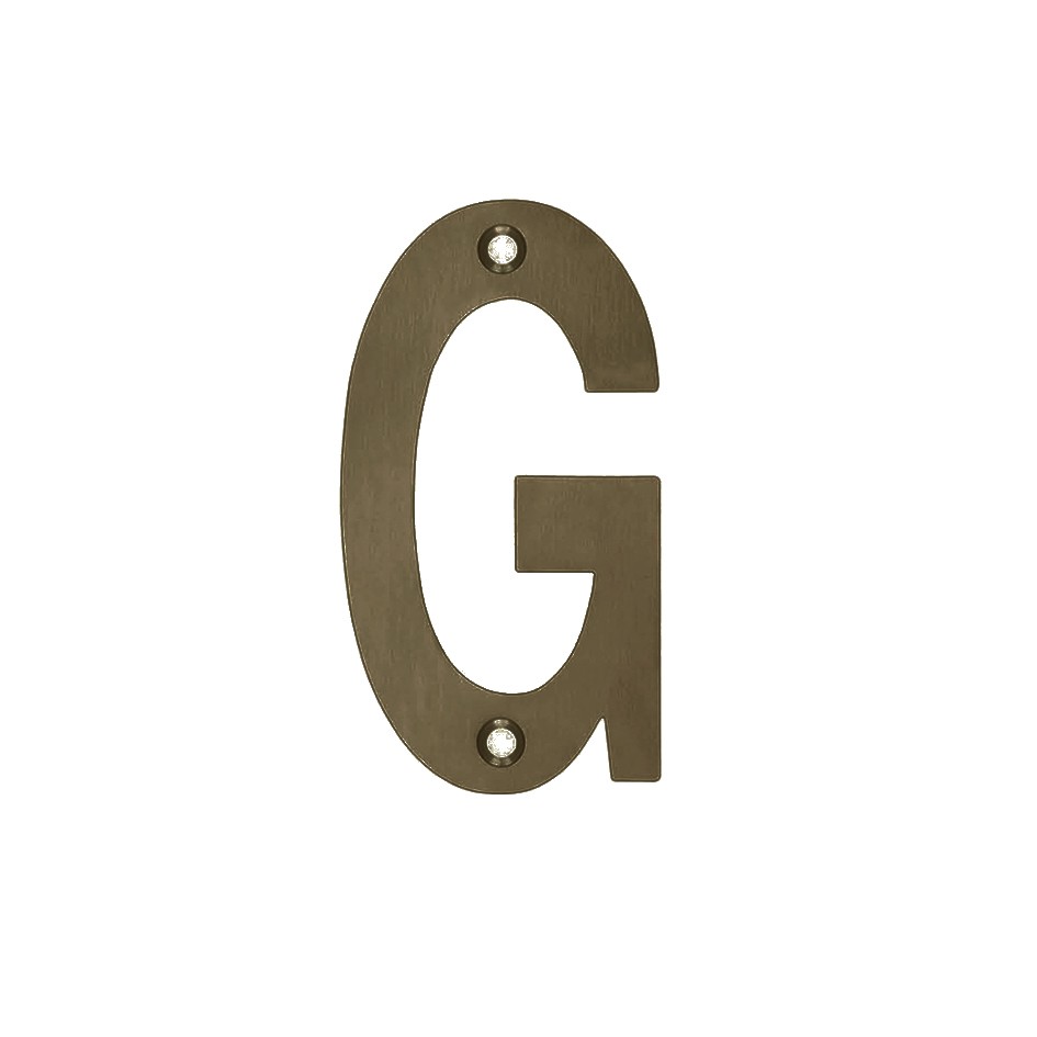 Adonic Matt Bronze Letter G - Available in 75mm & 100mm