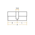 Adonic Matt Bronze Offset Double Euro Profile Cylinders (OK&K) – Keyed to Differ