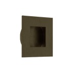 Adonic Matt Bronze Square Flush Pull Handles for Cupboard and Wardrobe doors