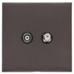 M Marcus Heritage Brass Windsor Range TV/Satellite Socket