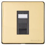 M Marcus Heritage Brass Vintage Range 1 Gang RJ45 Socket