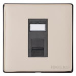 M Marcus Heritage Brass Vintage Range 1 Gang RJ11 Socket