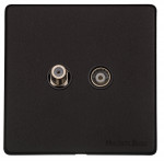 M Marcus Heritage Brass Vintage Range TV/Satellite Socket