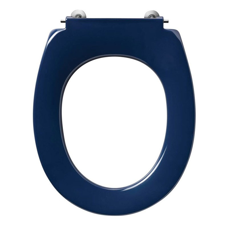 Armitage Shanks Contour 21 Blue Standard Toilet Seat with Bottom Hinges