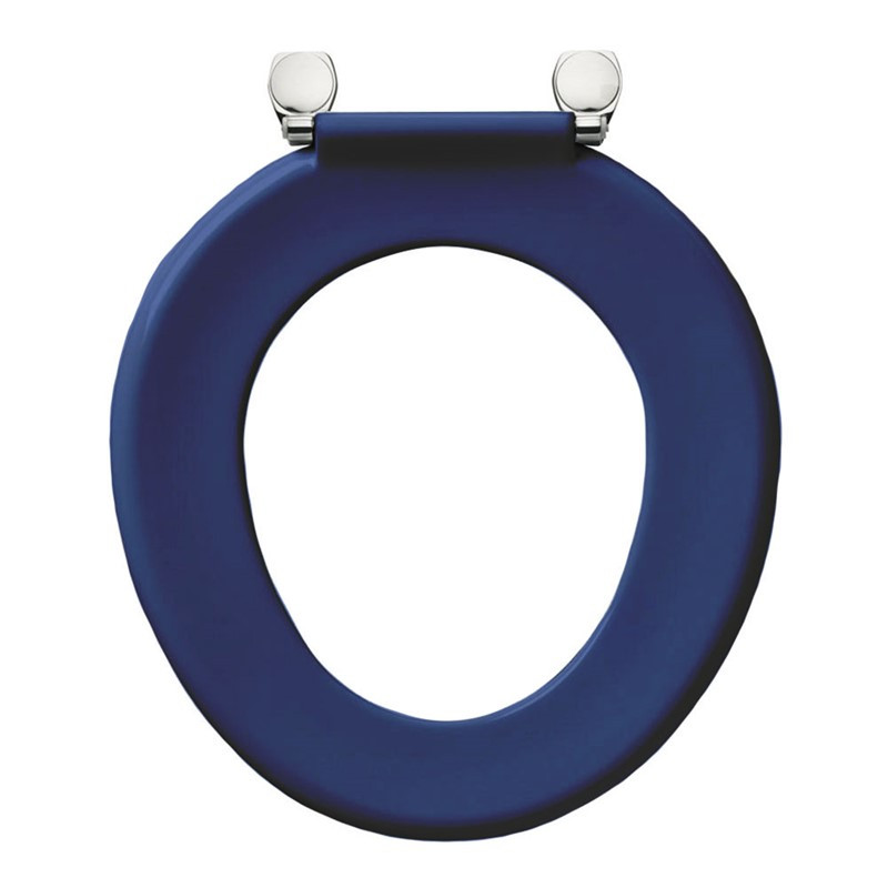 Armitage Shanks Bakasan Blue Toilet Seat with Plastic Hinges