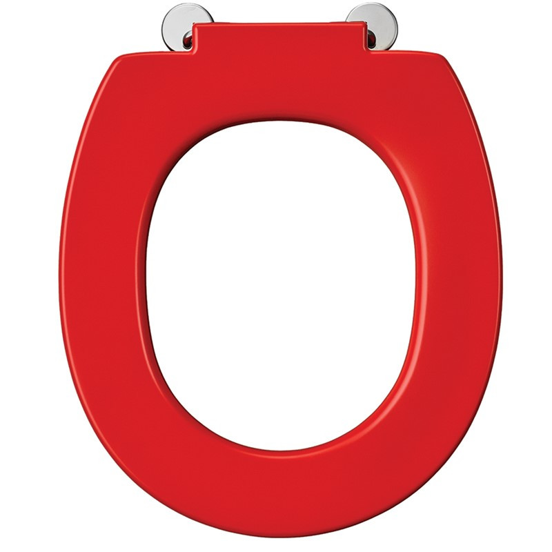 Armitage Shanks Contour 21 Red Toilet Seat Only with Top Fixing Hinges