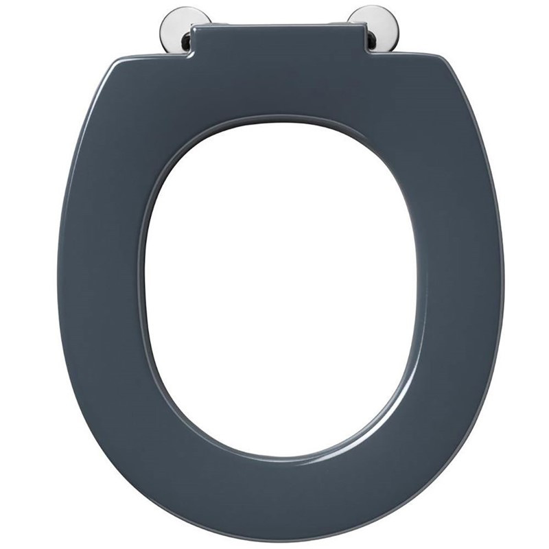 Armitage Shanks Contour 21 Charcoal Grey Toilet Seat Only with Top Fixing Hinges & Retaining Buffers