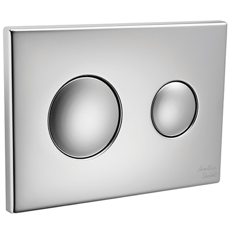 Armitage Shanks S4397BX Contemporary Flushplate - Satin Nickel