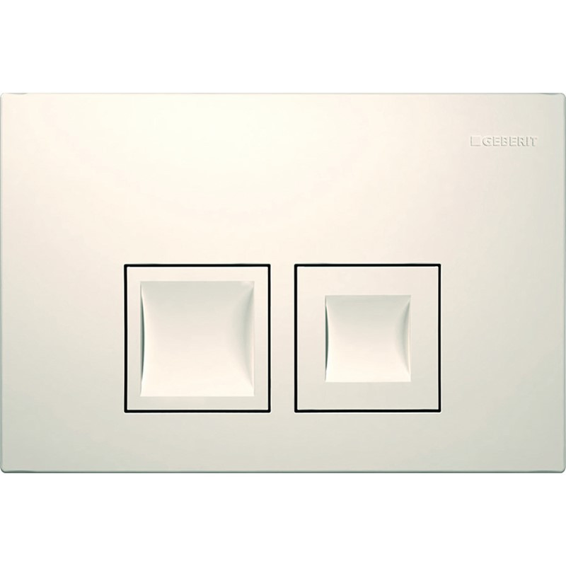 Geberit 115.135.11.1 Delta50 Dual Flush Plate - White