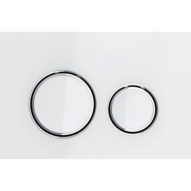 Geberit 115.884.SI.1 Sigma 21 Dual Flush Plate - White