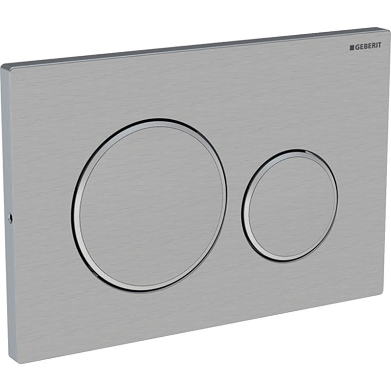 Geberit 115.889.SN.1 Sigma20 Screwable Flush Plate - Stainless Steel